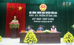 HĐND huyện Tiền Hải tổ chức kỳ họp thứ 9 khóa XIX nhiệm kỳ 2016-2021