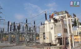 Trạm 110kV Quỳnh Phụ: Đấu nối thành công thanh cái 22kV