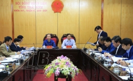 Họp Thường trực HĐND tỉnh