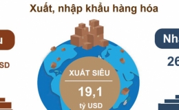 Xuất siêu 19,1 tỷ USD, mức cao nhất trong 5 năm