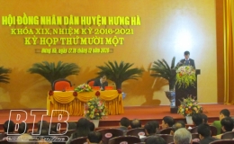 Kỳ họp thứ 11 HĐND huyện Hưng Hà khóa XIX, nhiệm kỳ 2016 - 2021