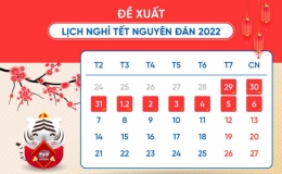 Chốt đề xuất nghỉ Tết Nguyên đán Nhâm Dần 2022 liên tục 9 ngày
