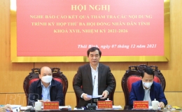 Họp Thường trực HĐND tỉnh
