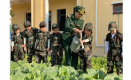 Chương trình trải nghiệm bé tập làm chiến sĩ