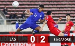 ĐT Lào 0-2 ĐT Singapore
