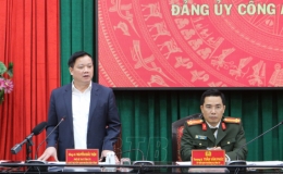 Hội nghị kiểm điểm Ban Thường vụ Đảng ủy Công an tỉnh năm 2022