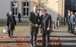 Lễ đón chính thức Thủ tướng Phạm Minh Chính thăm Đại Công quốc Luxembourg