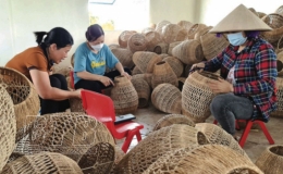 Nghề mây tre đan ở Thanh Tân nhộn nhịp trở lại