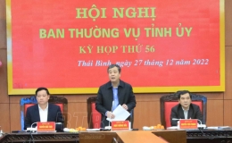 Hội nghị kiểm điểm tập thể Ban Thường vụ Tỉnh ủy và cá nhân các đồng chí Ủy viên Ban Thường vụ Tỉnh ủy