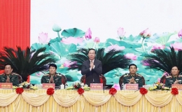 Chủ tịch nước Võ Văn Thưởng dự, chỉ đạo Hội nghị Quân chính toàn quân năm 2023