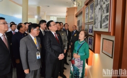 Chủ tịch Quốc hội thăm Khu di tích Chủ tịch Hồ Chí Minh, dự Lễ khởi công dự án mở rộng Khu di tích tại Udon Thani
