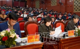 HĐND huyện Thái Thụy khóa XX, nhiệm kỳ 2021 - 2026 khai mạc kỳ họp thứ bảy