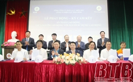 Công ty Điện lực Thái Bình: Tổ chức lễ phát động, ký cam kết an toàn lao động