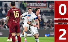 Kết quả bàn thắng AS Roma vs Atalanta: 0-2 (Vòng 14 Serie A 2024/25)