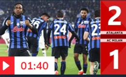 Kết quả bàn thắng Atalanta vs AC Milan: 2-1 (Vòng 15 Serie A 2024/25)