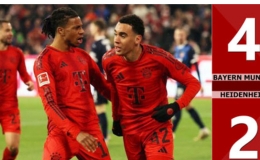 Kết quả bàn thắng Bayern Munich vs Heidenheim: 4-2 (Vòng 13 Bundesliga 2024/25)