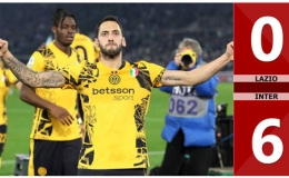 Kết quả bàn thắng Lazio vs Inter: 0-6 (Vòng 16 Serie A 2024/25)