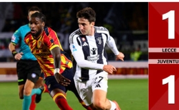Kết quả bàn thắng Lecce vs Juventus: 1-1 (Vòng 14 Serie A 2024/25)