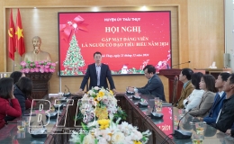Thái Thụy: Gặp mặt đảng viên là người có đạo tiêu biểu năm 2024