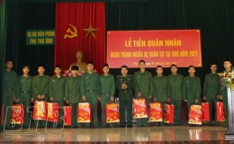 Bộ Chỉ huy BĐBP tỉnh: Tiễn quân nhân hoàn thành nghĩa vụ quân sự trở về địa phương