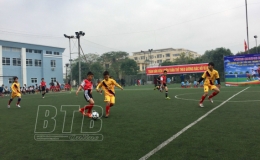 Khai mạc vòng chung kết giải bóng đá cấp Tiểu học thành phố Thái Bình