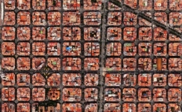 Những khu nhà xếp thẳng như bàn cờ ở Barcelona