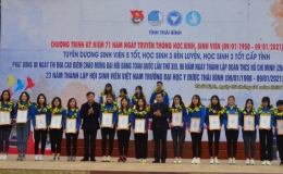 Tuyên dương “sinh viên 5 tốt”, “học sinh 3 tốt”, “học sinh 3 rèn luyện” cấp tỉnh