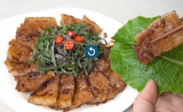 Học làm ba chỉ heo sốt xì dầu kiểu Hàn Quốc