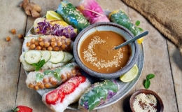 Làm gỏi cuốn chay giải ngấy ngày Tết