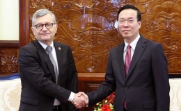 Chủ tịch nước Võ Văn Thưởng tiếp Đại sứ các nước trình Quốc thư và chào từ biệt