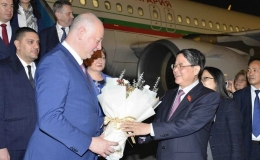 Chủ tịch Quốc hội Bulgaria Rossen Dimitrov Jeliazkov đến Hà Nội, bắt đầu chuyến thăm chính thức Việt Nam
