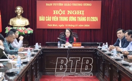 Hội nghị báo cáo viên Trung ương tháng 1/2024