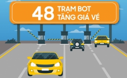 48 trạm BOT tăng giá vé