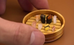 Nhà hàng bán miếng sushi bé bằng hạt gạo