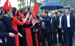 Thủ tướng Phạm Minh Chính thăm Cửa khẩu quốc tế Trà Lĩnh