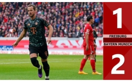 Kết quả bàn thắng Freiburg vs Bayern Munich: 1-2 (Vòng 19 Bundesliga 2024/25)