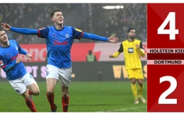 Kết quả bàn thắng Holstein Kiel vs Dortmund: 4-2 (Vòng 17 Bundesliga 2024/25)
