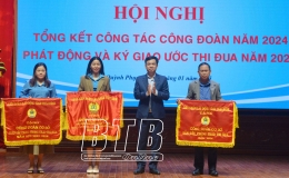 Quỳnh Phụ: Năm 2024 kết nạp mới 3.323 đoàn viên công đoàn