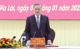 Tổng Bí thư Tô Lâm thăm, làm việc với Quân đoàn 34 và Binh đoàn 15