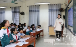 Trường THCS thị trấn Vũ Thư: Nâng cao chất lượng dạy và học