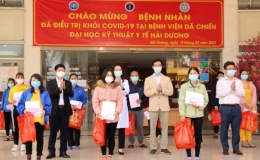 27 bệnh nhân COVID-19 khỏi bệnh, được về nhà ăn Tết với gia đình