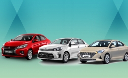 Attrage so kè Soluto, Accent - xe Nhật nhập khẩu đấu xe Hàn lắp ráp