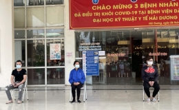 Ba bệnh nhân Covid-19 ở Hải Dương khỏi bệnh được xuất viện