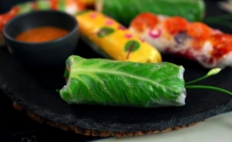 Học làm gỏi cuốn nhiều màu cho ngày Tết