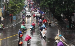 Bắc Bộ và Bắc Trung Bộ mưa rào rải rác