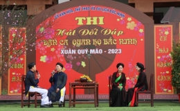 Khai mạc Hội thi hát Dân ca quan họ Xuân Quý Mão 2023