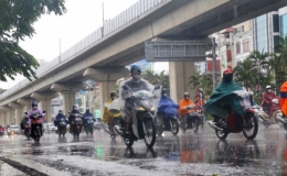 Không khí lạnh tràn về, Bắc Bộ và Bắc Trung Bộ có mưa rào