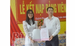 Quỳnh Phụ gỡ khó trong phát triển đảng viên mới