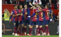Barca áp sát Real bằng trận đại thắng