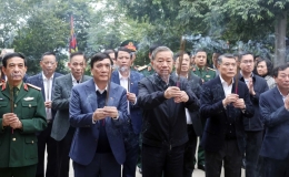 Tổng Bí thư Tô Lâm dâng hương tưởng niệm các Vua Hùng